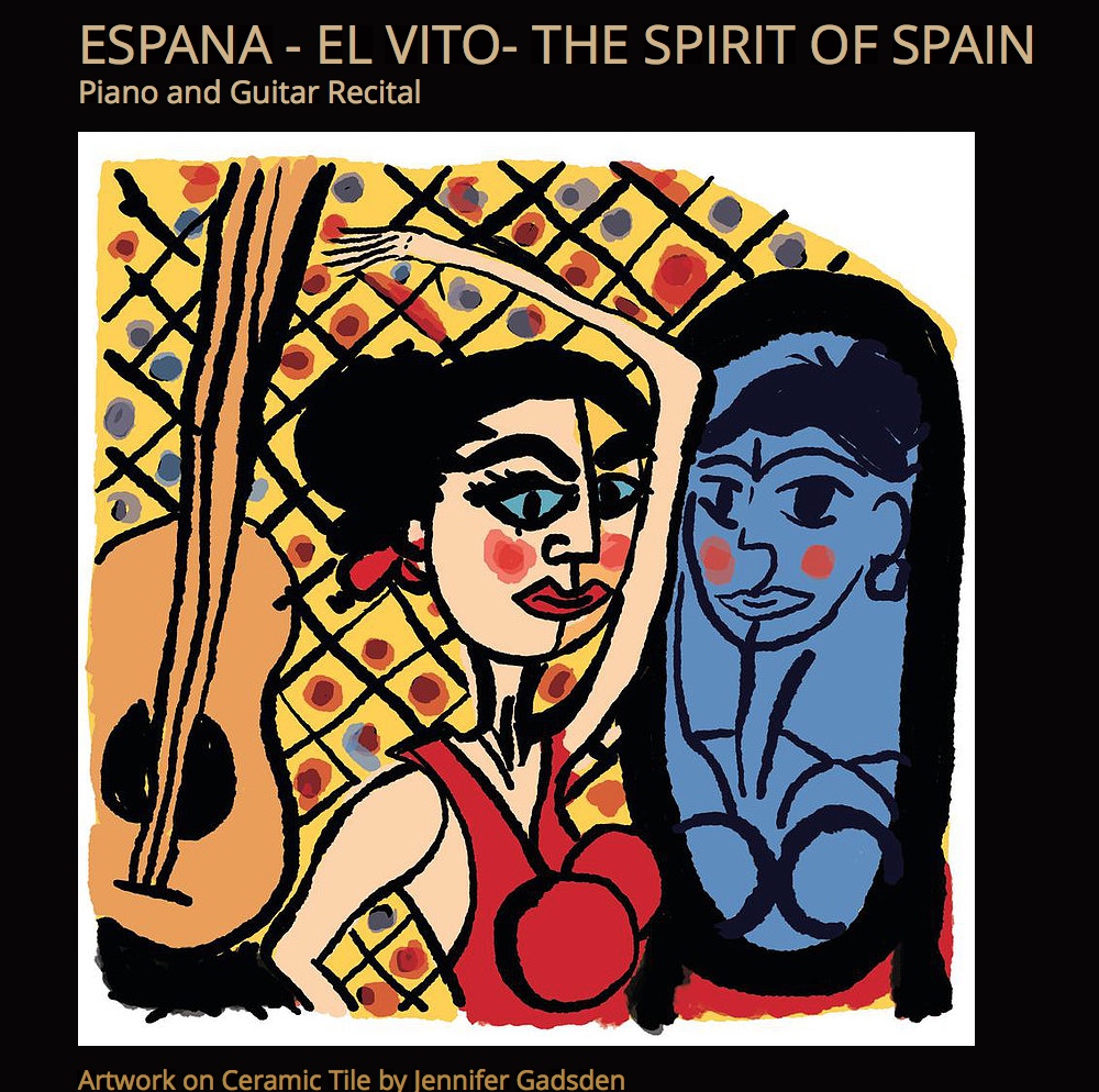 Nicholas Young Piano and Matthew Fagan Guitar take Espana  El Vito ~ The Spirit of Spain to Ballarat Art Gallery: Saturday 18th May 7.30pm