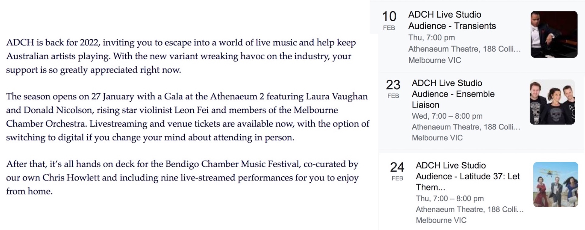 Moving Into Music Monthly | February @ The Australian Digital Concert Hall …