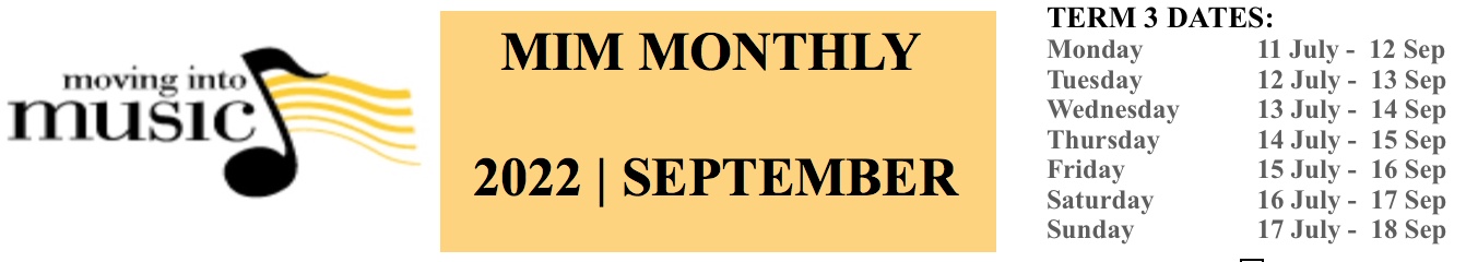 MOVING INTO MUSIC MONTHLY | SEPTEMBER …