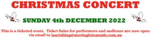 Moving Into Music Christmas Concert: 4th December - tickets NOW on Sale ...